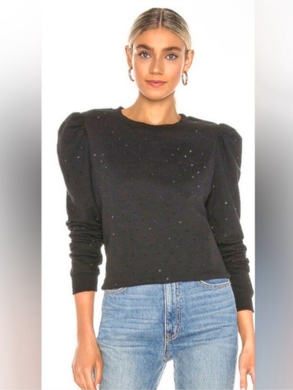 NWT Crystals (Sz M) Black Top